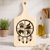 2HKKZB07M9 Medicine Wheel 2 Native American Light-colored Cutting Board