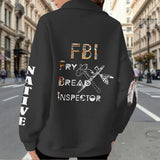 2WPHLL35-13 Native American Women Half-Zip Sweatshirt With Fleece