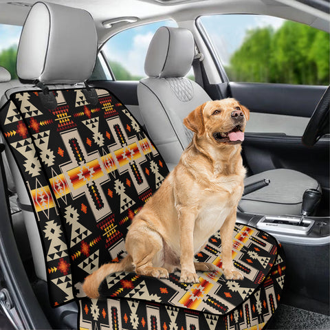 Powwow StoreGBNAT0006201 Pattern Tribal Native Waterproof Car Front Seat Cover for Pet