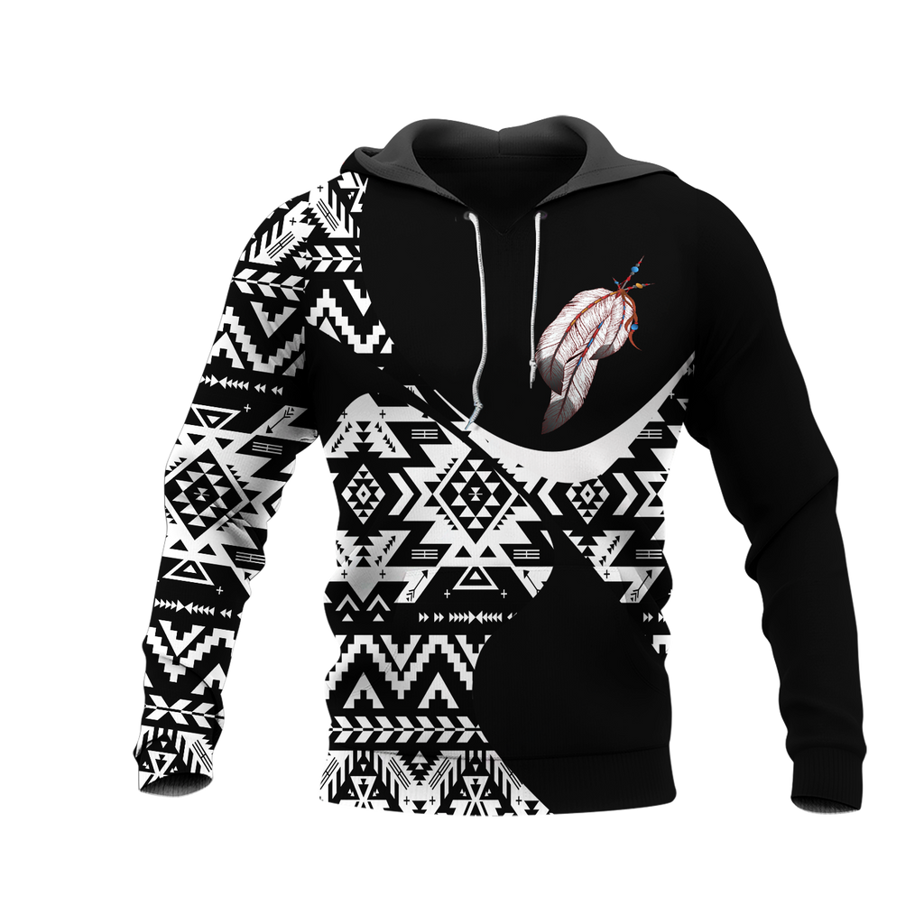 Powwow StoreHD0011467 Pattern Native Pride 3D Hoodie