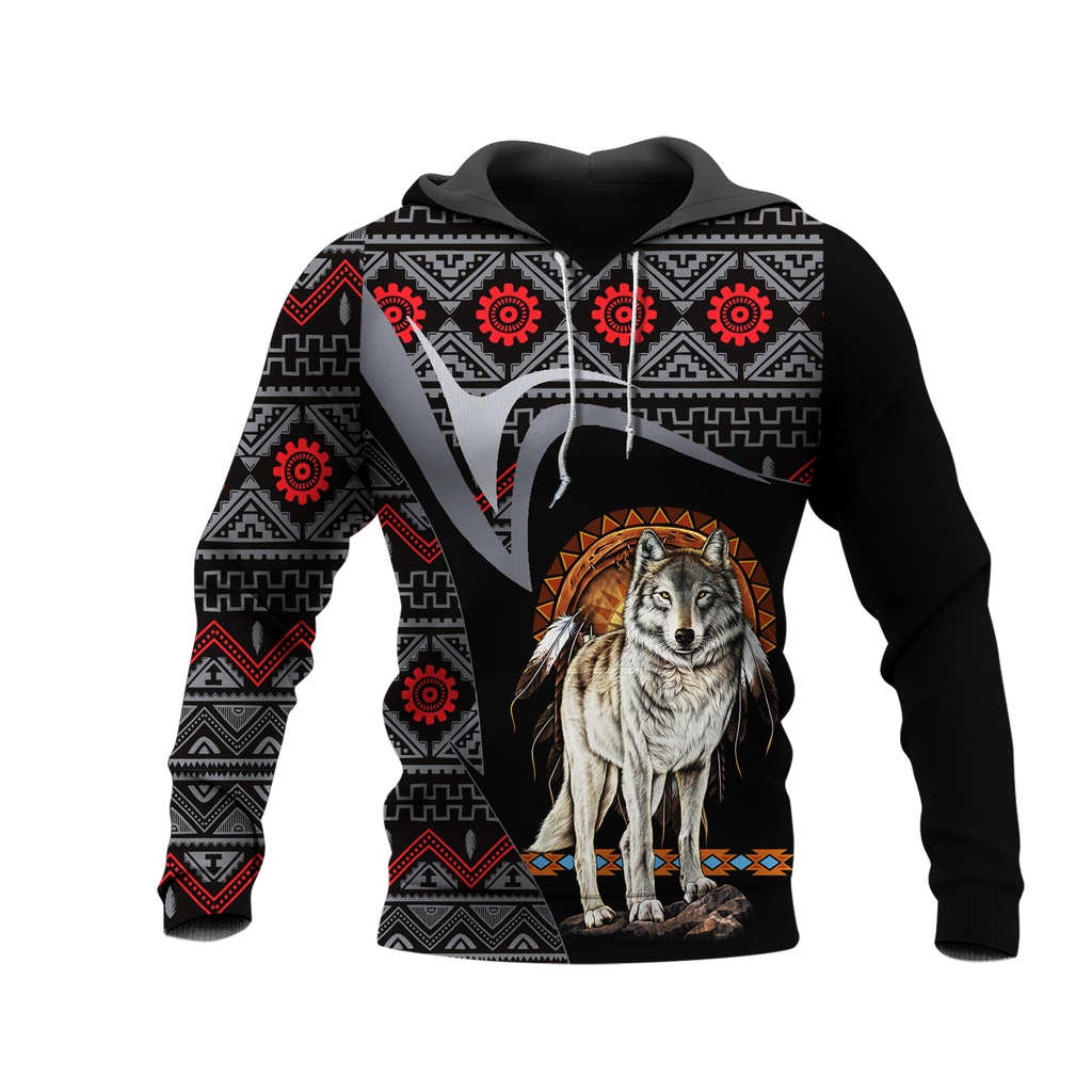 Powwow StoreHD0011517 Pattern Native Pride 3D Hoodie