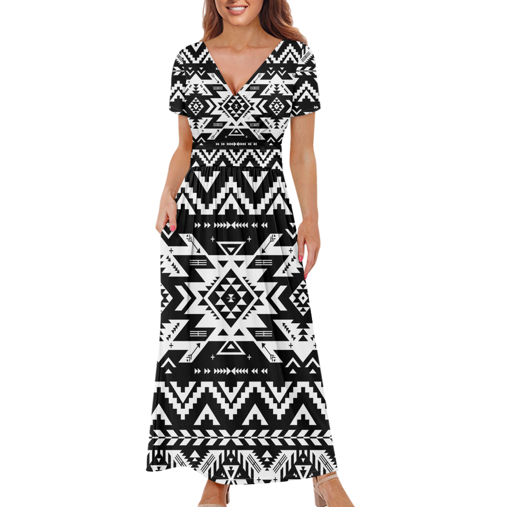 Powwow StoreGBNAT00441 Pattern Native Ladies Dress