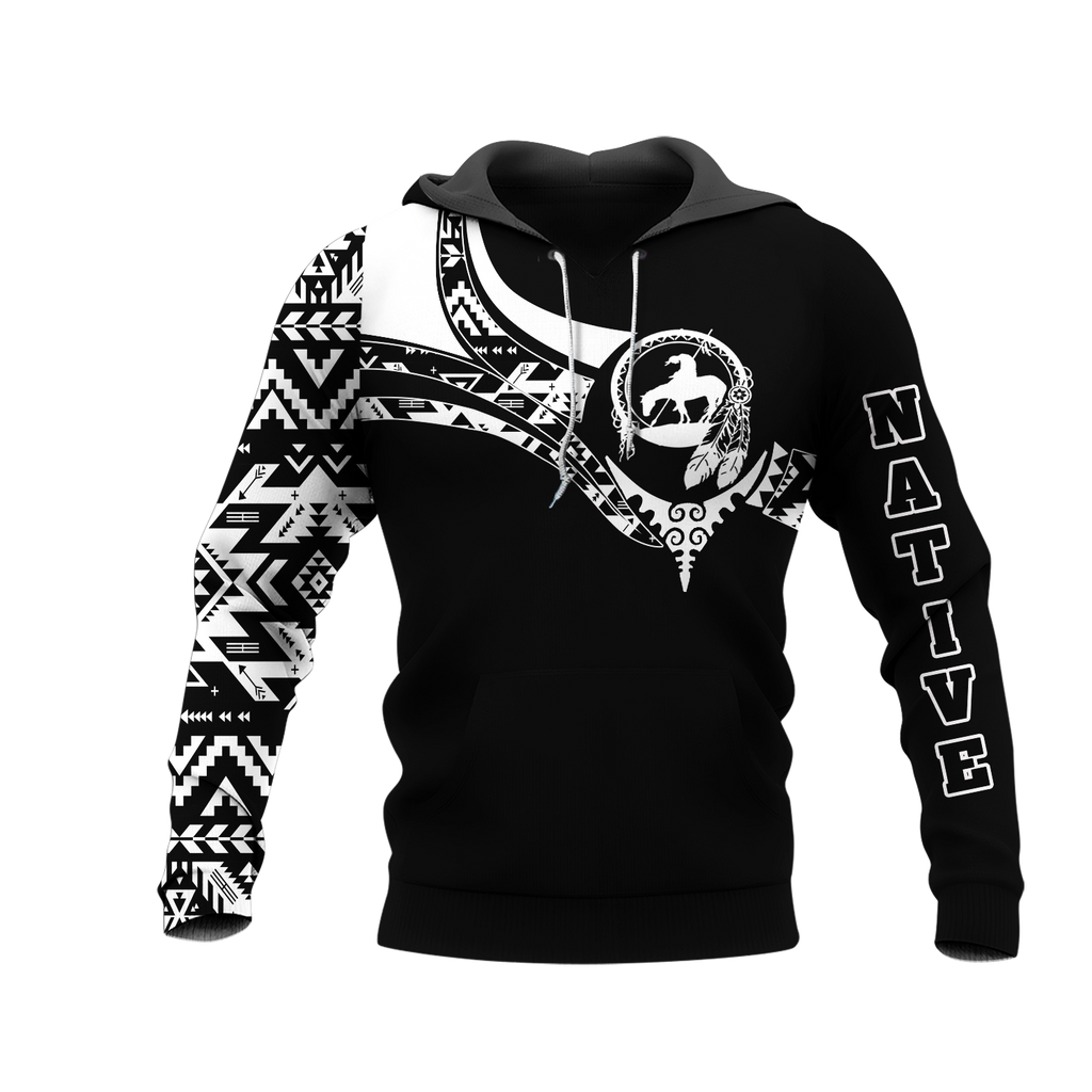 Powwow StoreHD0012488 Pattern Native Pride 3D Hoodie