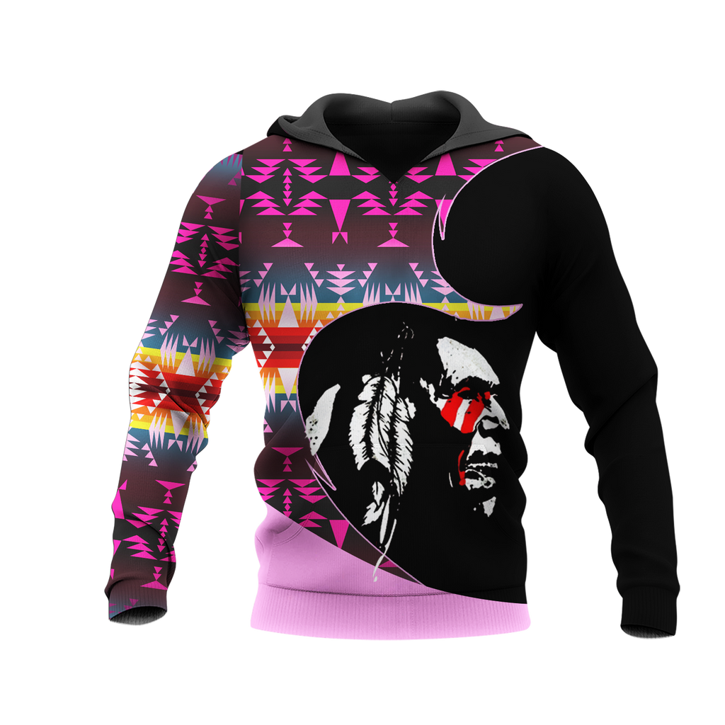 Powwow StoreHD001199 Pattern Native Pride 3D Hoodie