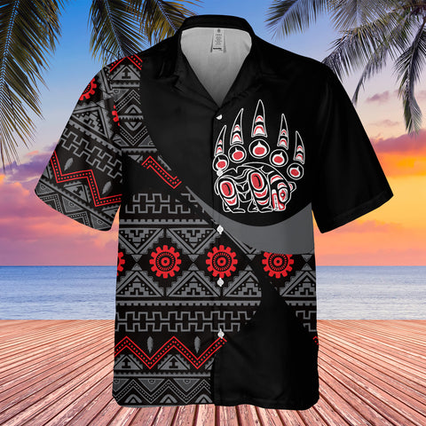 Powwow StoreGBHW001029 Tribe Design Native American Hawaiian Shirt 3D