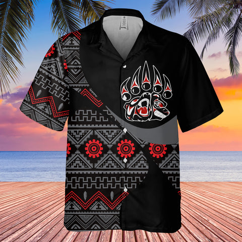 GB-HW001030 Tribe Design Native American Hawaiian Shirt 3D