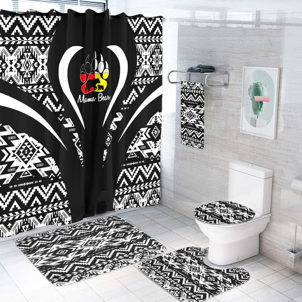 Powwow StoreBS000334 Pattern Native American Bathroom Set