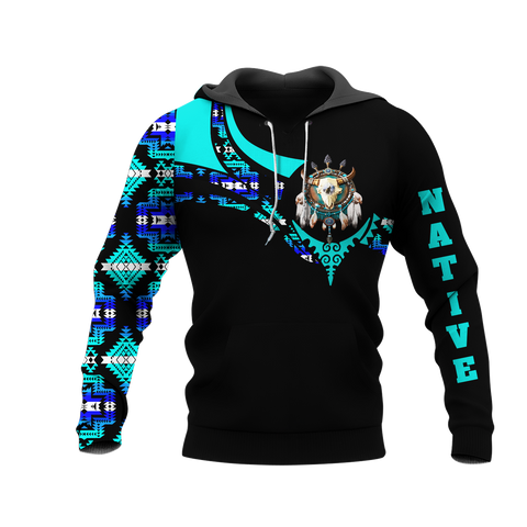 Powwow StoreHD0012516 Pattern Native Pride 3D Hoodie