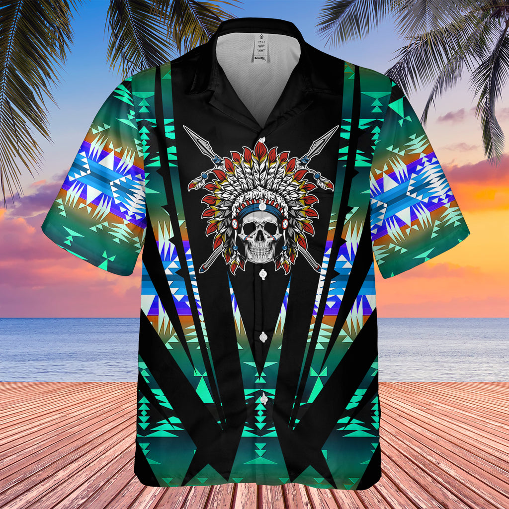 GB-HW000445 Tribe Design Native American Hawaiian Shirt 3D