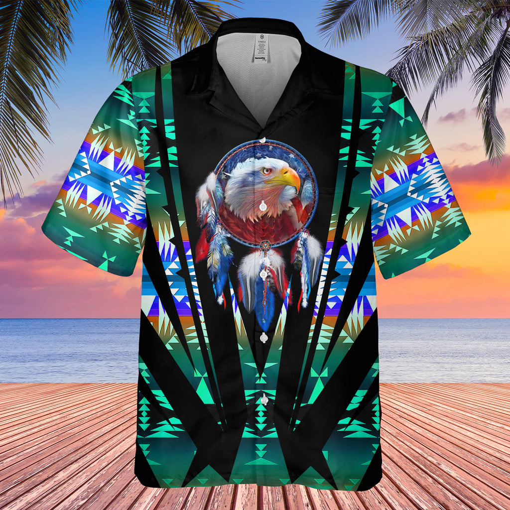 GB-HW000446 Tribe Design Native American Hawaiian Shirt 3D