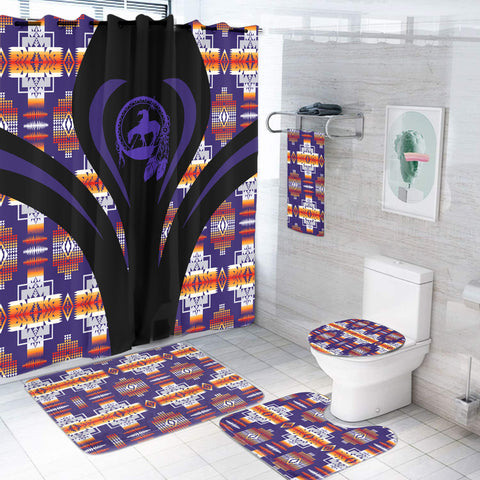 BS-000337 Pattern Native American Bathroom Set