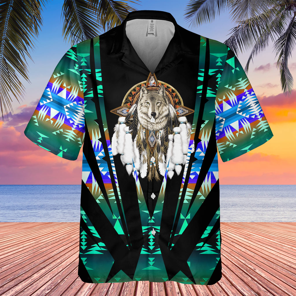 GB-HW000447 Tribe Design Native American Hawaiian Shirt 3D