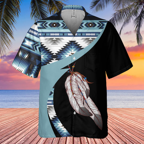 GB-HW000988 Tribe Design Native American Hawaiian Shirt 3D