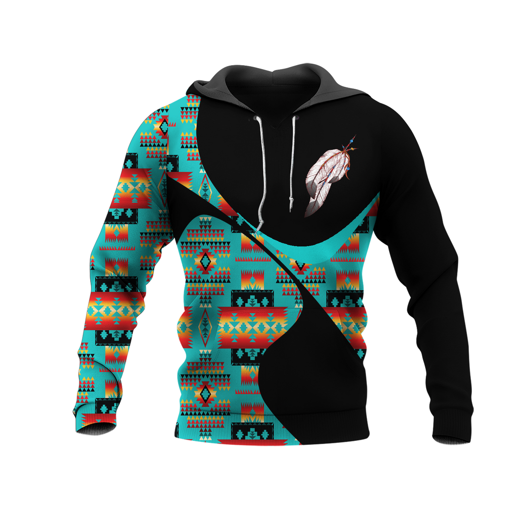 Powwow StoreHD0011667 Pattern Native Pride 3D Hoodie