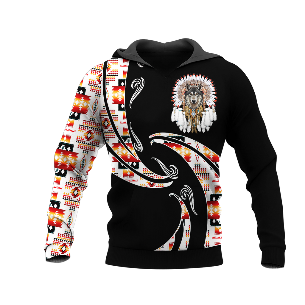 Powwow StoreHD0012377 Pattern Native Pride 3D Hoodie