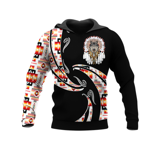 Powwow StoreHD0012377 Pattern Native Pride 3D Hoodie