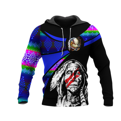 Powwow StoreHD000828 Pattern Native Pride 3D Hoodie