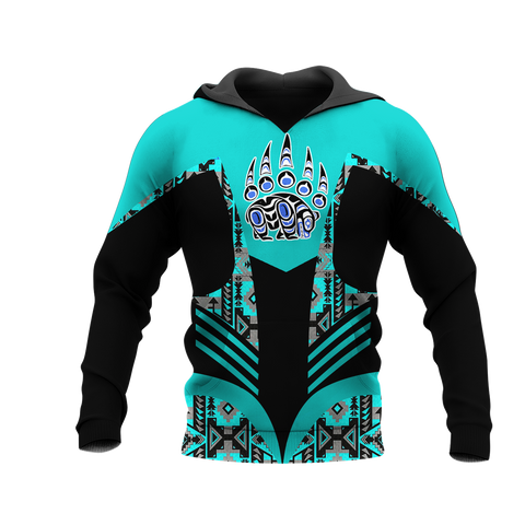 Powwow StoreHD001192 Pattern Native Pride 3D Hoodie