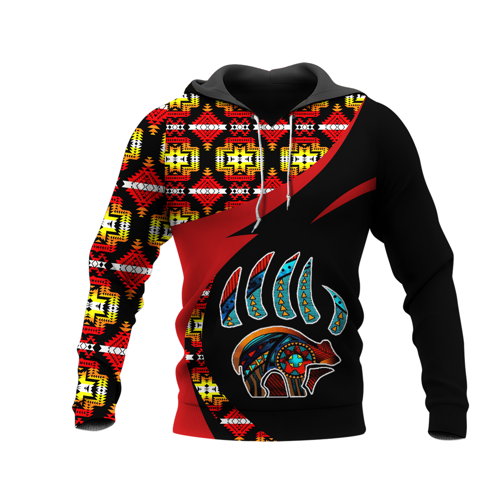 Powwow StoreHD0011295 Pattern Native Pride 3D Hoodie