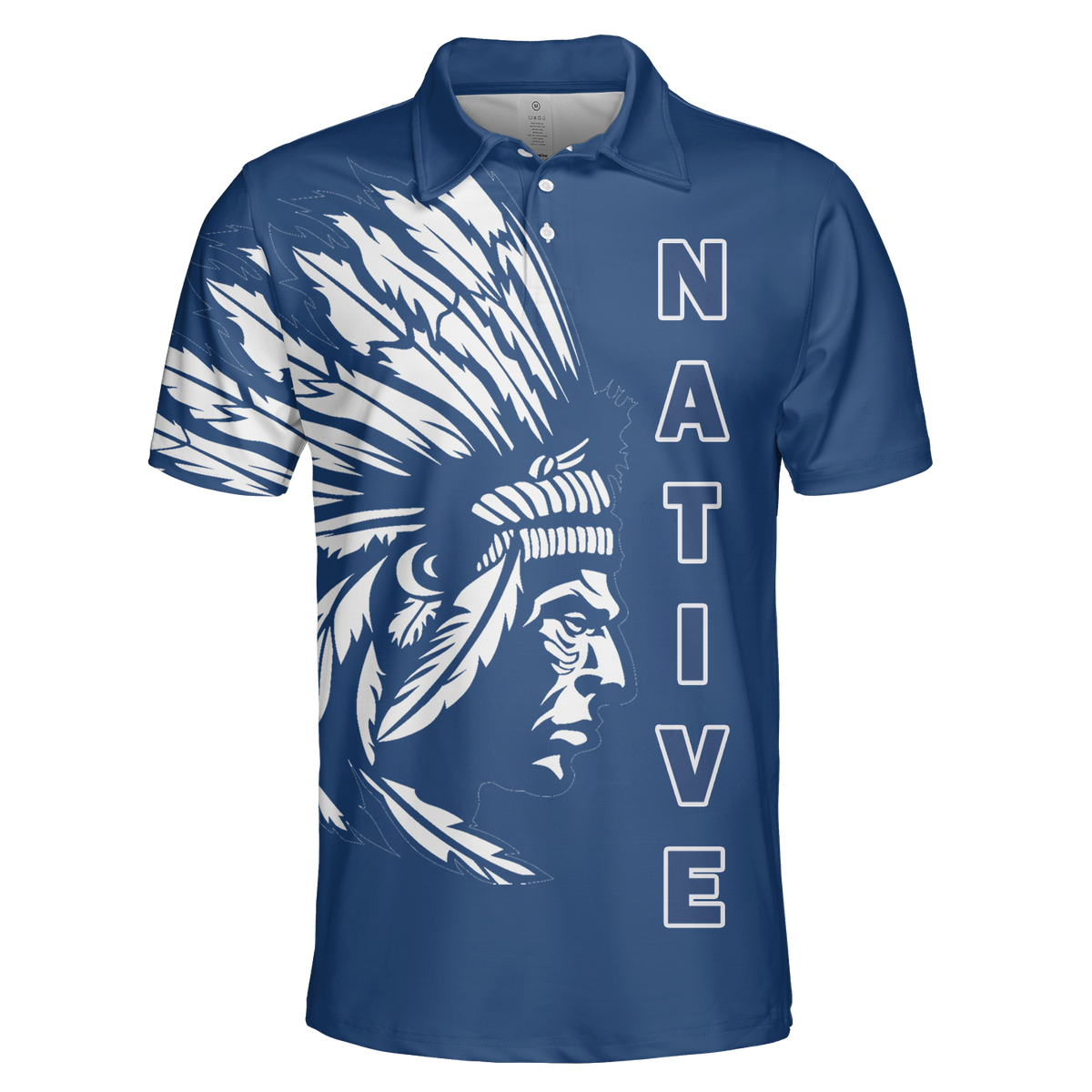 POLO0064 Native American  Polo T-Shirt 3D