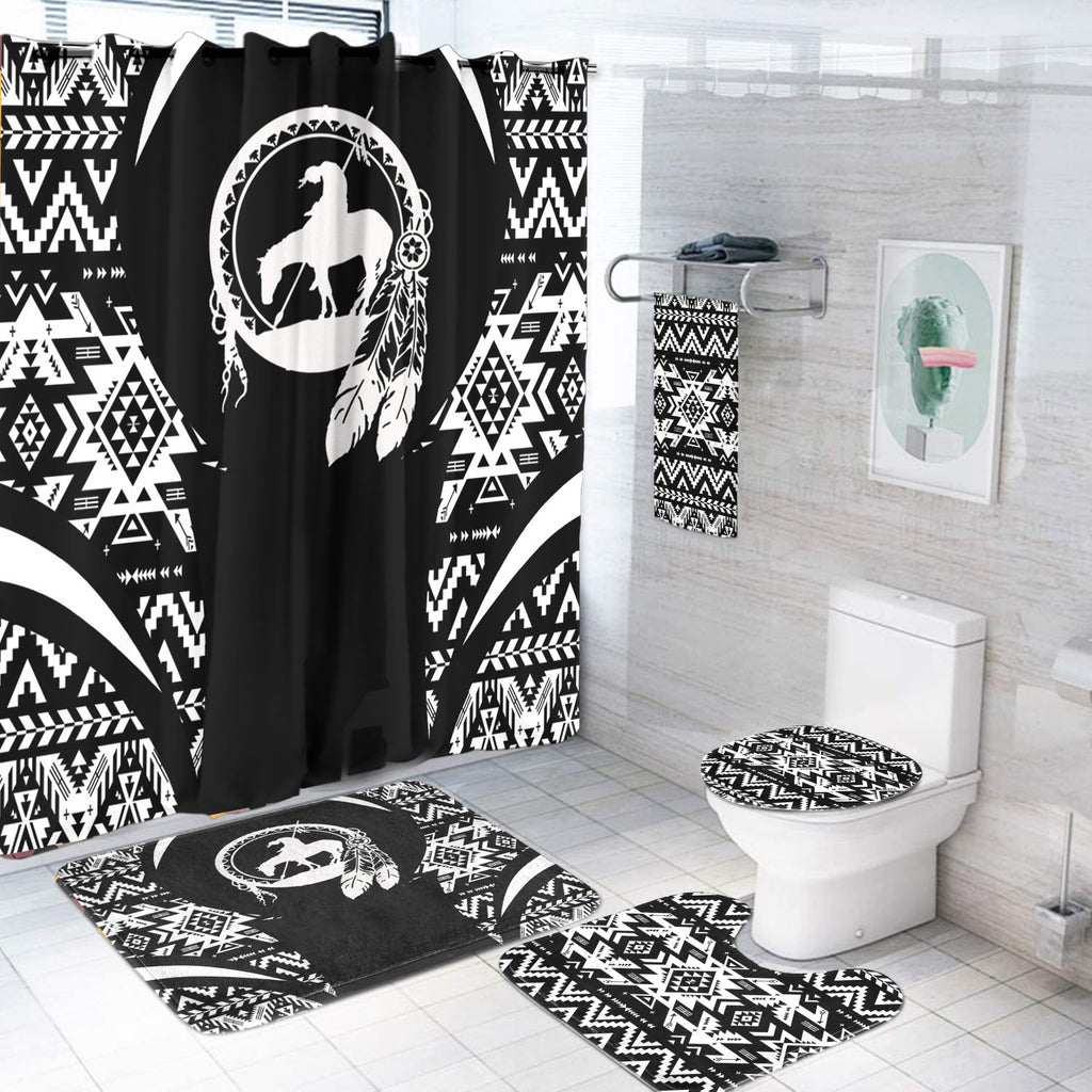 Powwow StoreBS000349 Pattern Native American Bathroom Set