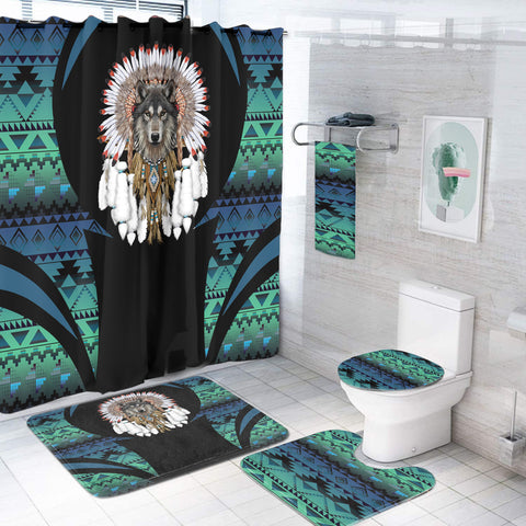 BS-000351 Pattern Native American Bathroom Set