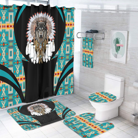BS-000355 Pattern Native American Bathroom Set