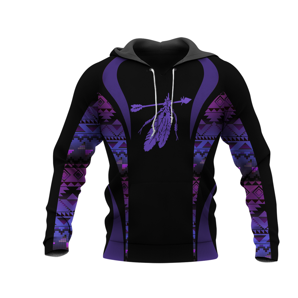 Powwow StoreHD0011560 Pattern Native Pride 3D Hoodie