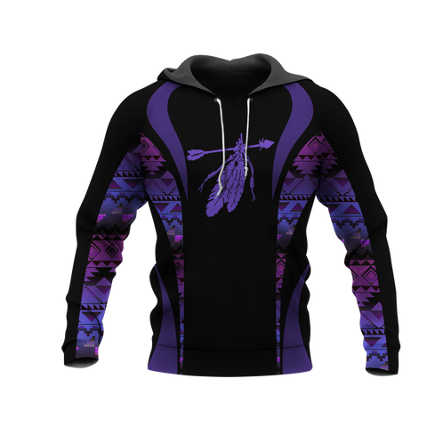 Powwow StoreHD0011560 Pattern Native Pride 3D Hoodie