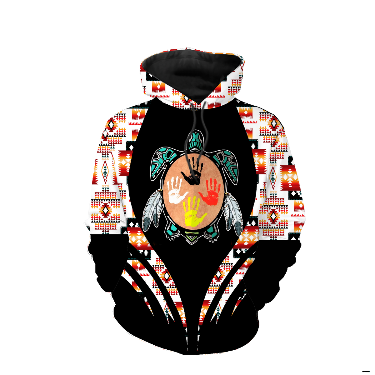 Powwow StoreHD0012220 Pattern Native Pride 3D Hoodie