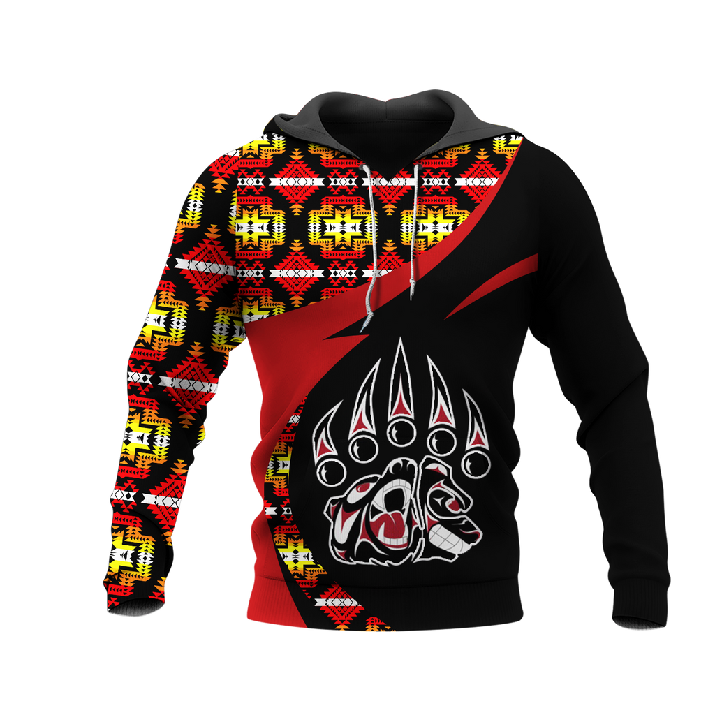 Powwow StoreHD0011296 Pattern Native Pride 3D Hoodie