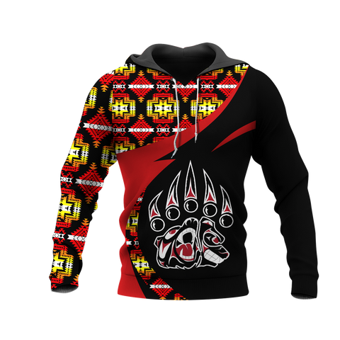 Powwow StoreHD0011296 Pattern Native Pride 3D Hoodie