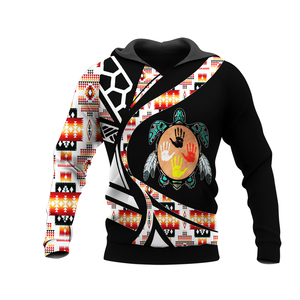 Powwow StoreHD0012408 Pattern Native Pride 3D Hoodie