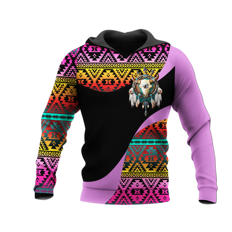 Powwow StoreHD0012015 Pattern Native Pride 3D Hoodie