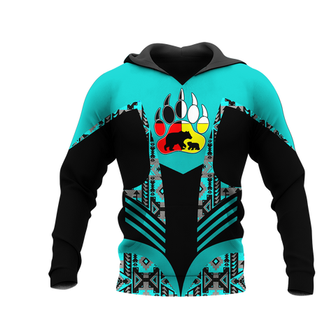 Powwow StoreHD001191 Pattern Native Pride 3D Hoodie