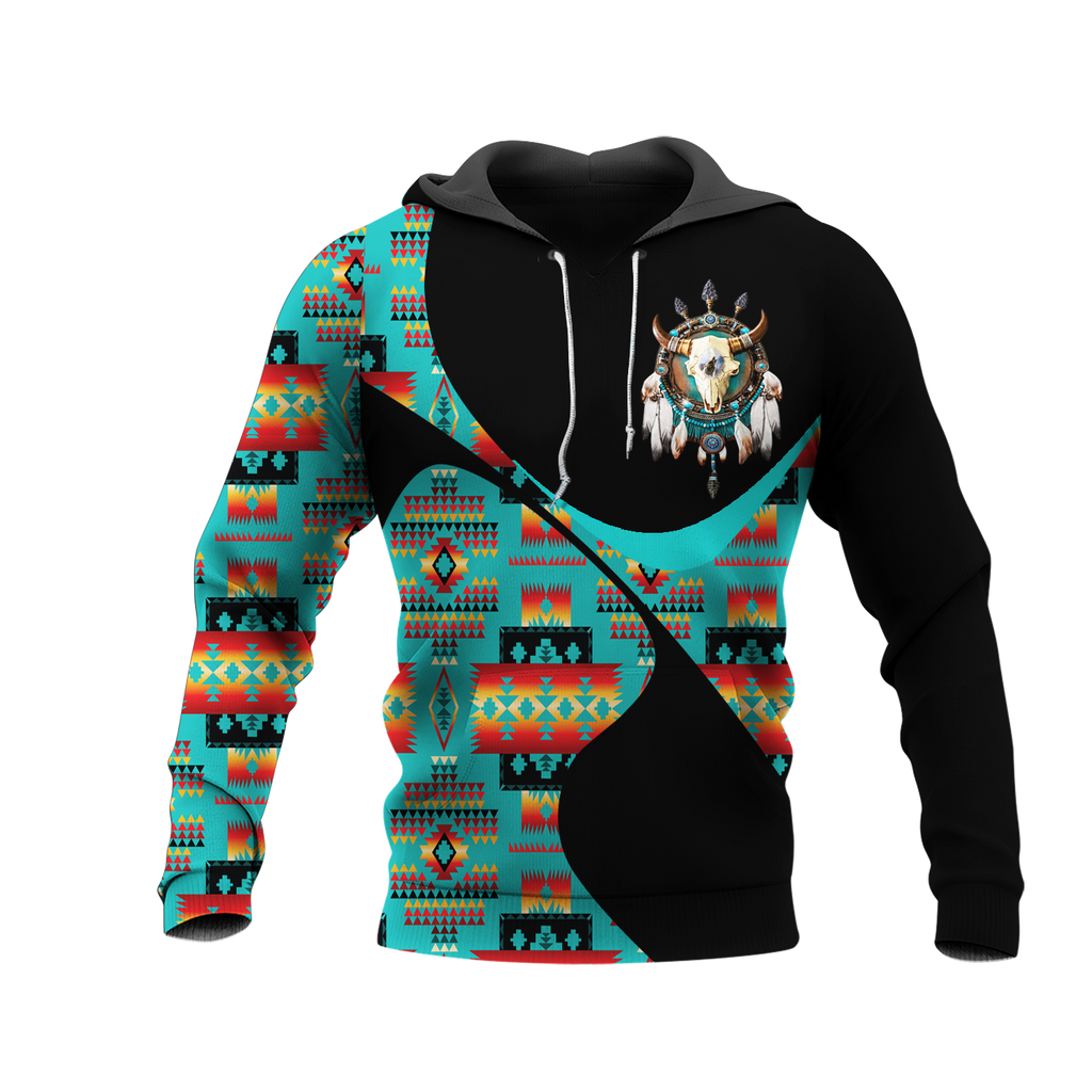 Powwow StoreHD0011668 Pattern Native Pride 3D Hoodie