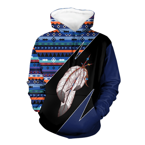 Powwow StoreHD0012159 Pattern Native Pride 3D Hoodie