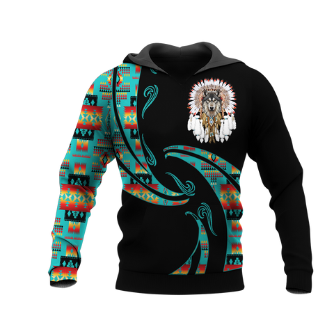 Powwow StoreHD0012378 Pattern Native Pride 3D Hoodie