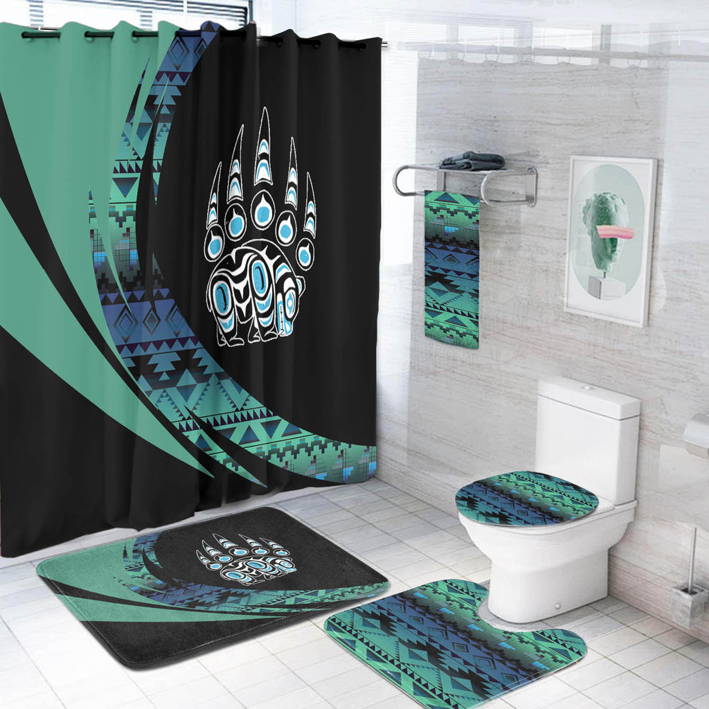 Powwow StoreBS000361 Pattern Native American Bathroom Set