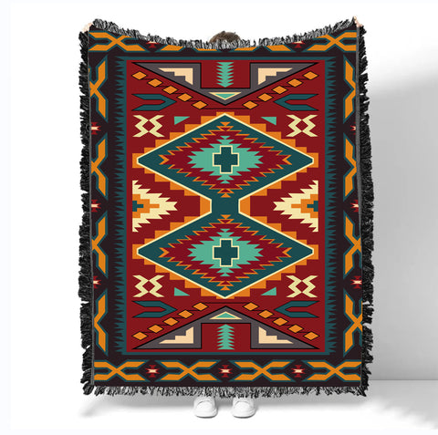 GB-NAT00061 Pattern Native Woven Blanket