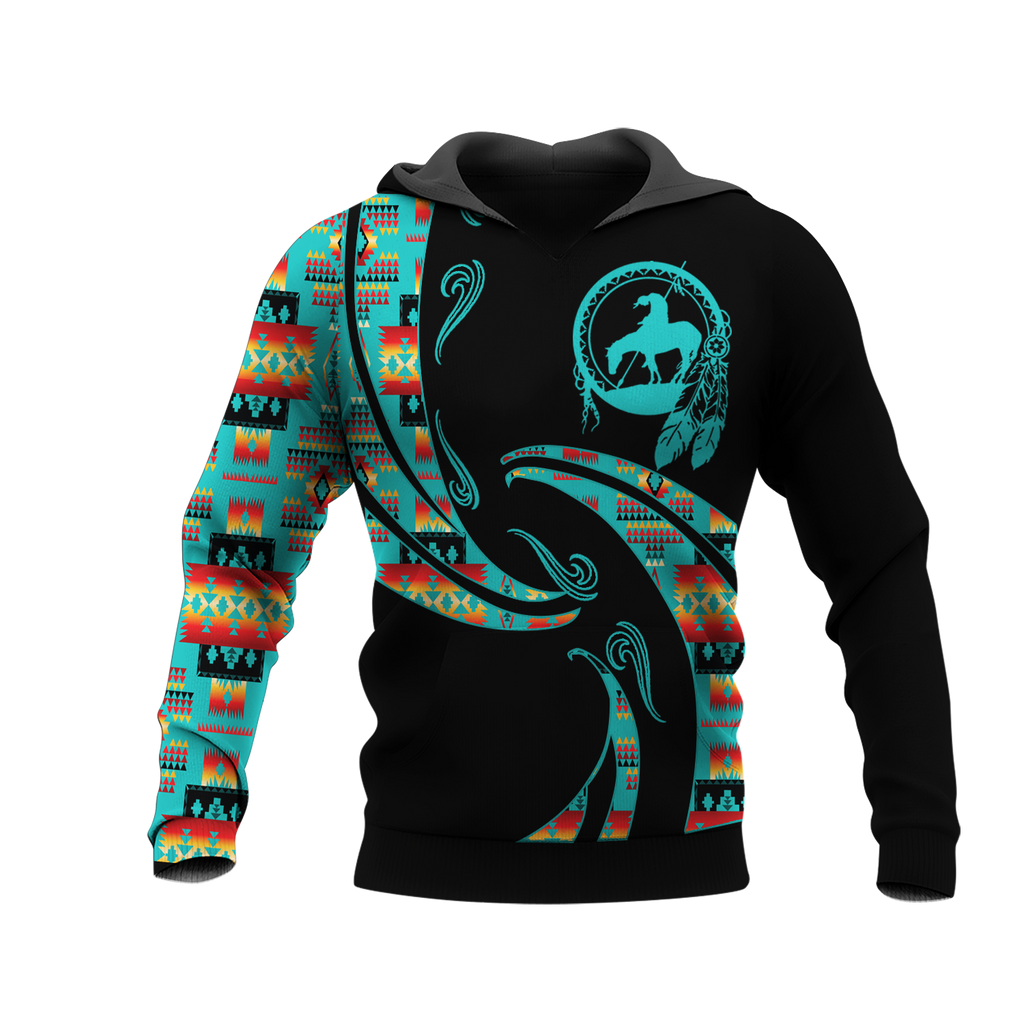 Powwow StoreHD0012379 Pattern Native Pride 3D Hoodie