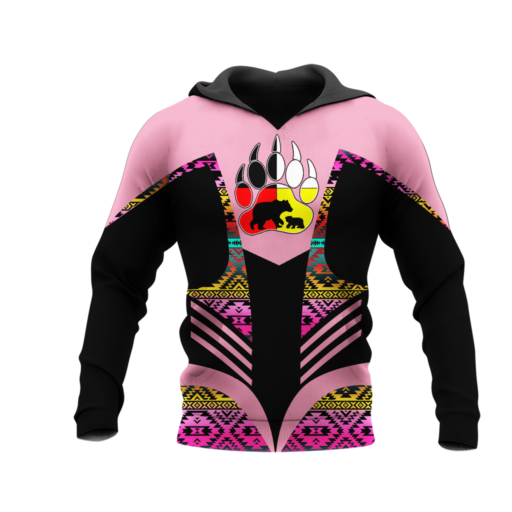 Powwow StoreHD001193 Pattern Native Pride 3D Hoodie