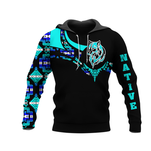 Powwow StoreHD0012518 Pattern Native Pride 3D Hoodie