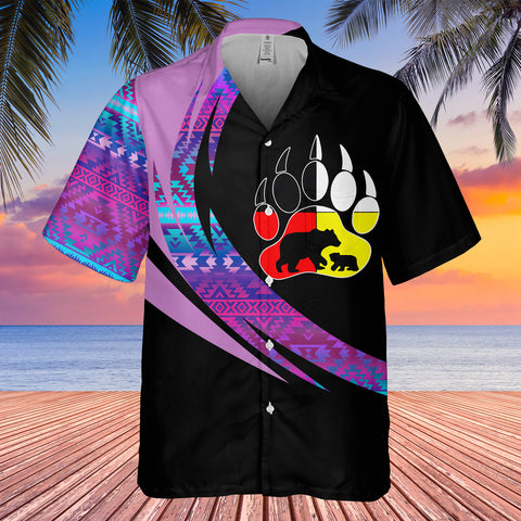 GB-HW000861 Tribe Design Native American Hawaiian Shirt 3D