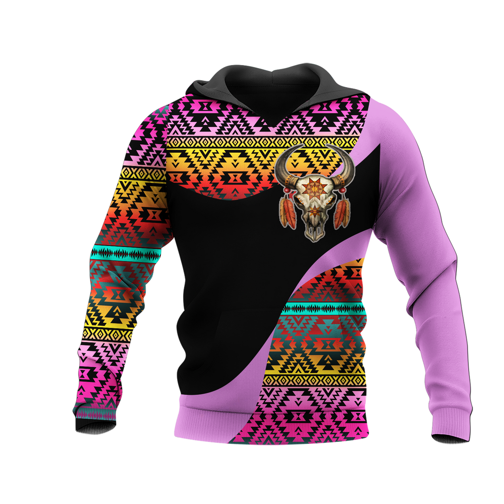 Powwow StoreHD0012016 Pattern Native Pride 3D Hoodie