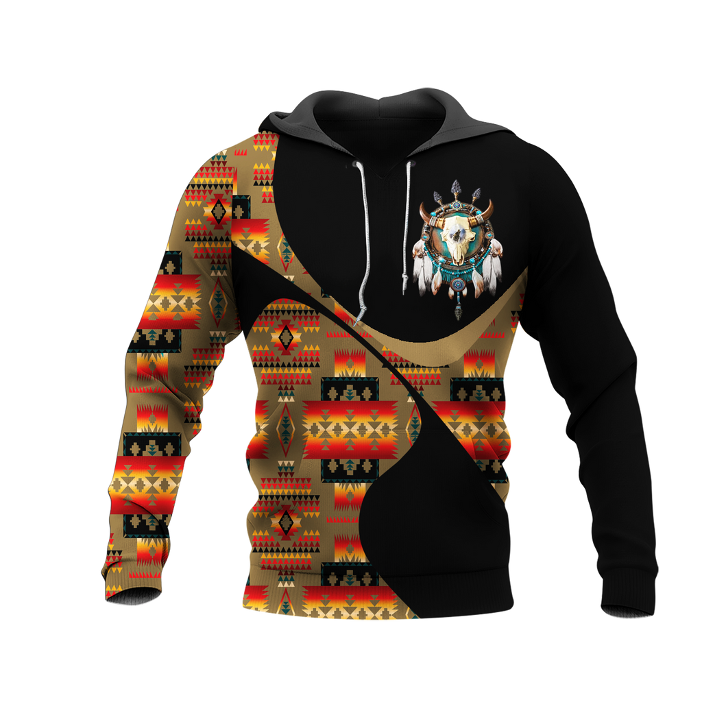 Powwow StoreHD0011669 Pattern Native Pride 3D Hoodie