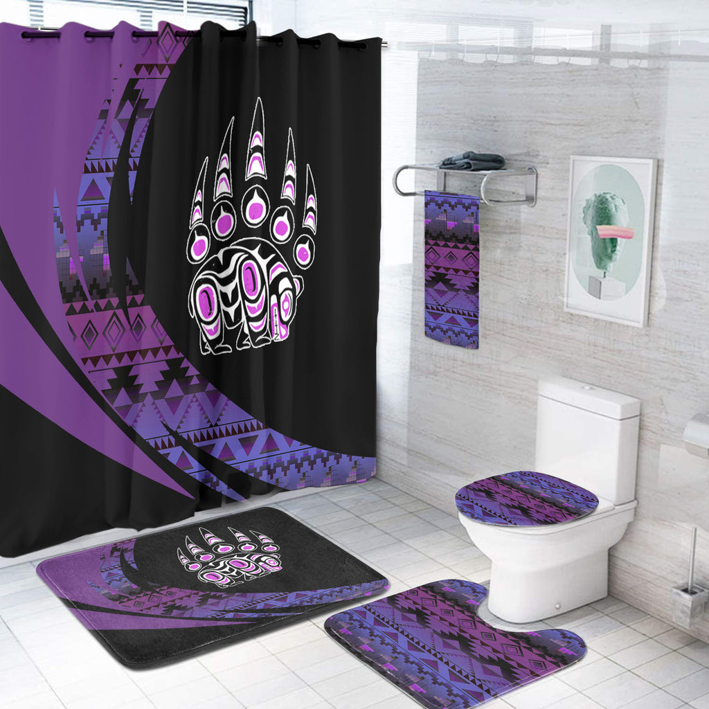 Powwow StoreBS000378 Pattern Native American Bathroom Set