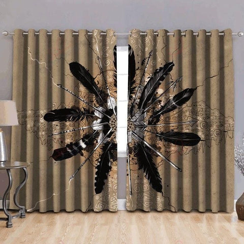 LVR0090 Pattern Native American Living Room Curtain