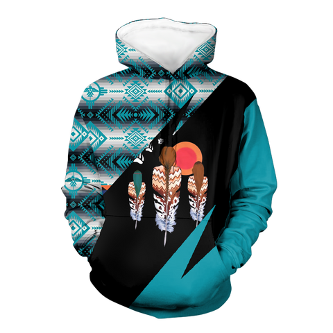 Powwow StoreHD0012161 Pattern Native Pride 3D Hoodie