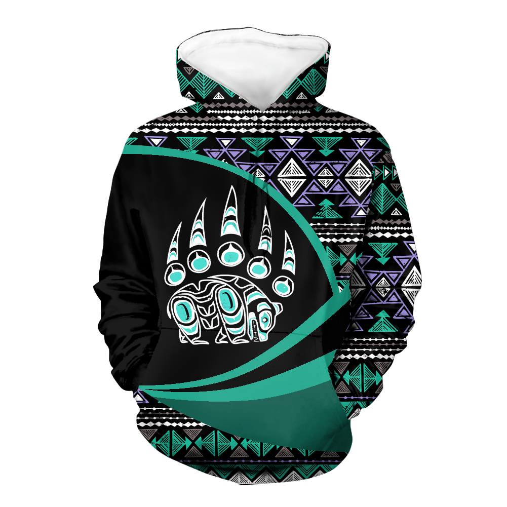 Powwow StoreHD0011499 Pattern Native Pride 3D Hoodie